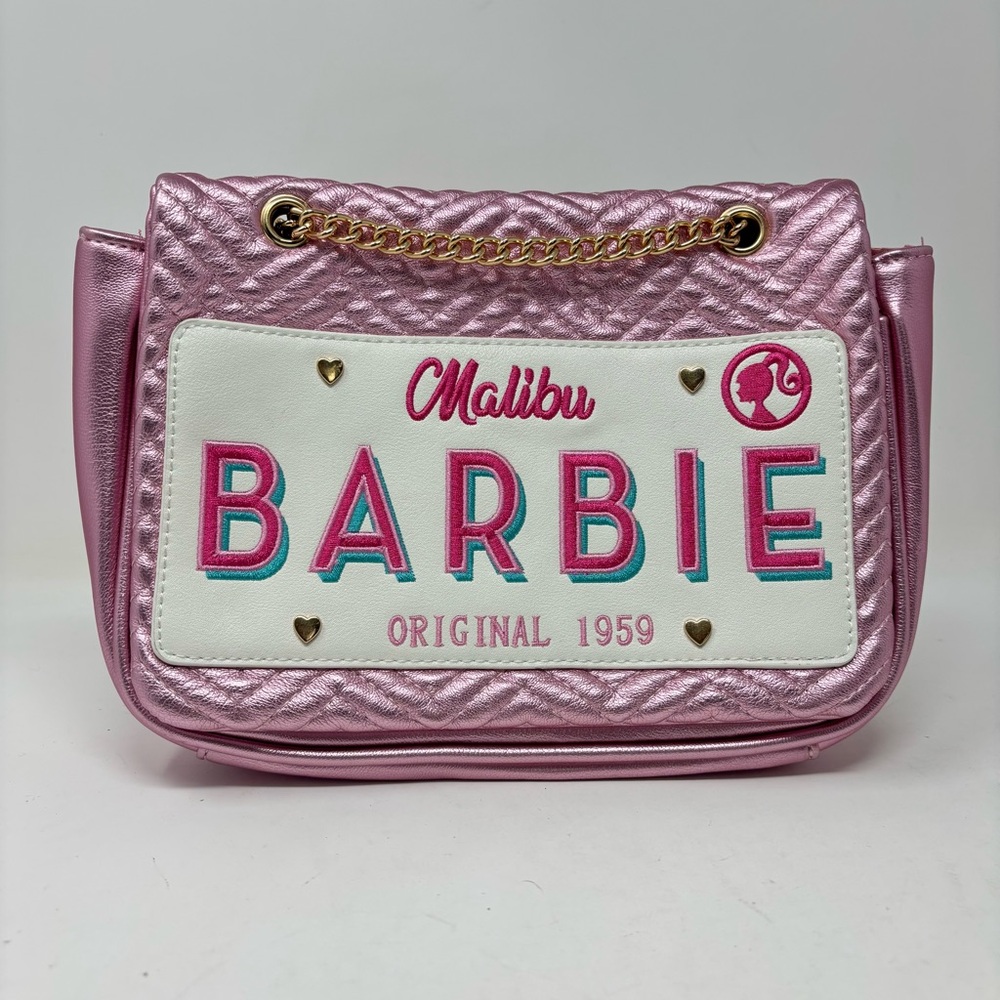 Skinnydip London X Barbie License Plate Crossbody Purse Bag - Picture 1 of 10